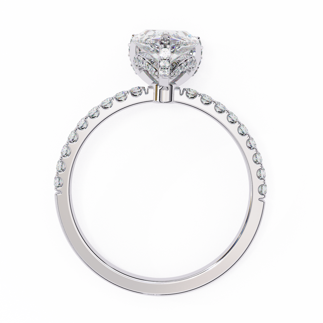 Exquisite Pear-Cut Diamond Ring