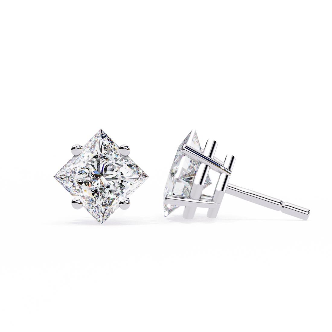 Modern Geometry Diamond Studs