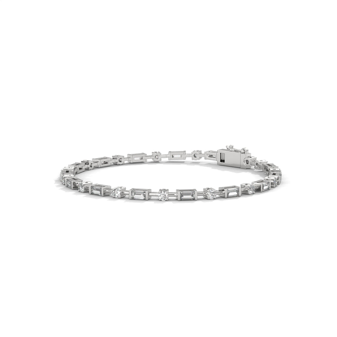 The Horizon Mixed-Cut Diamond Tennis Bracelet