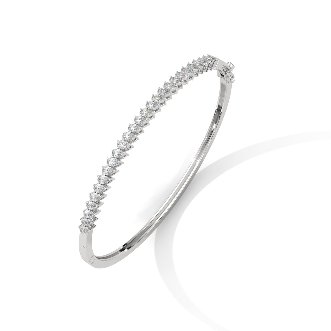 Alternating Diamond Silhouette Bracelet