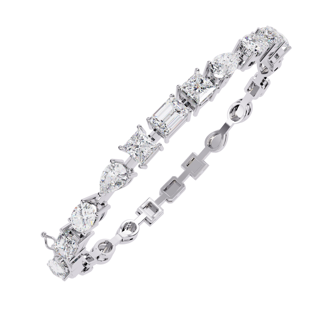 Signature Symphony Multi-Shape Diamond Tennis Bracelet