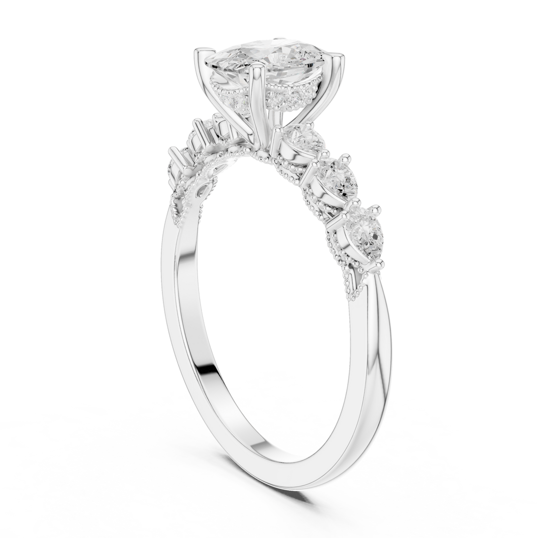 Radiant Cushion-Cut Diamond Engagement Ring