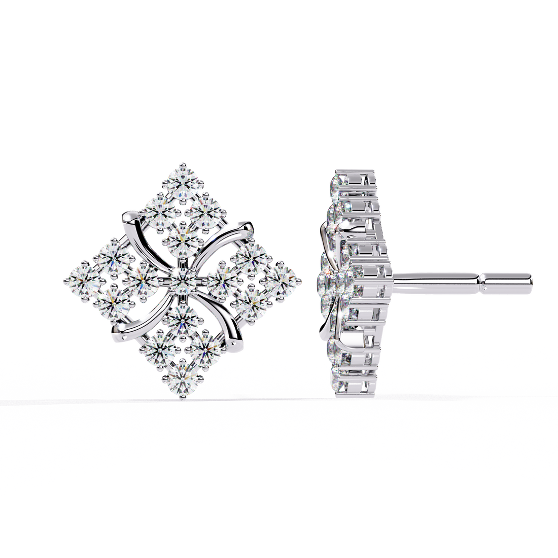 The Royal Lattice Diamond Studs