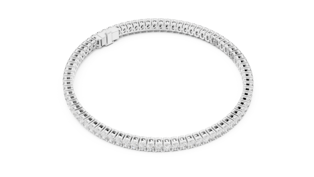 Elite Oval-Cut Diamond Link Bracelet
