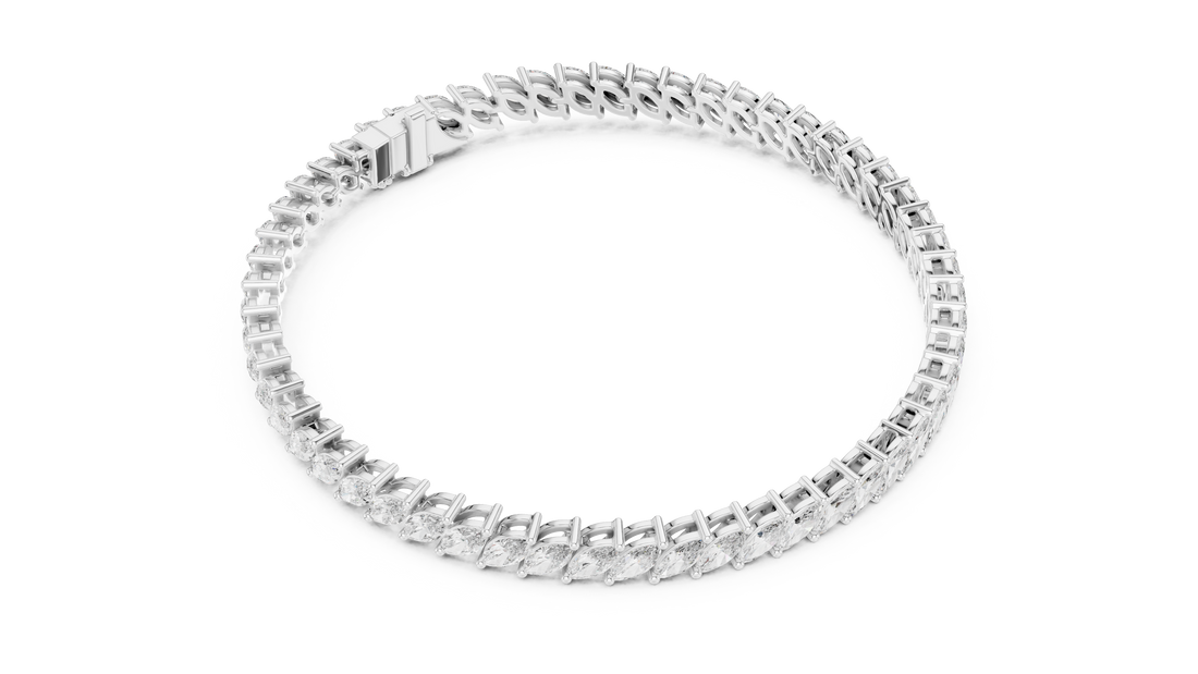 The Sovereign Marquise Diamond Tennis Bracelet