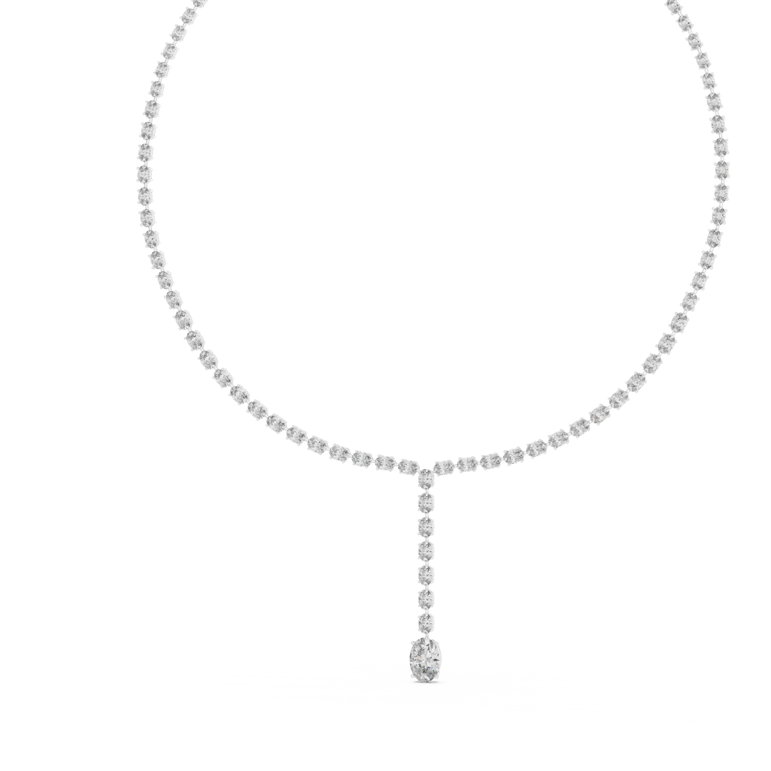 Luminous Drop Diamond Necklace