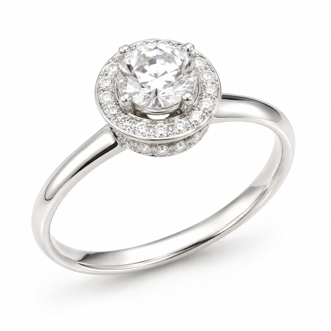 Stellar Bloom Solitaire Ring