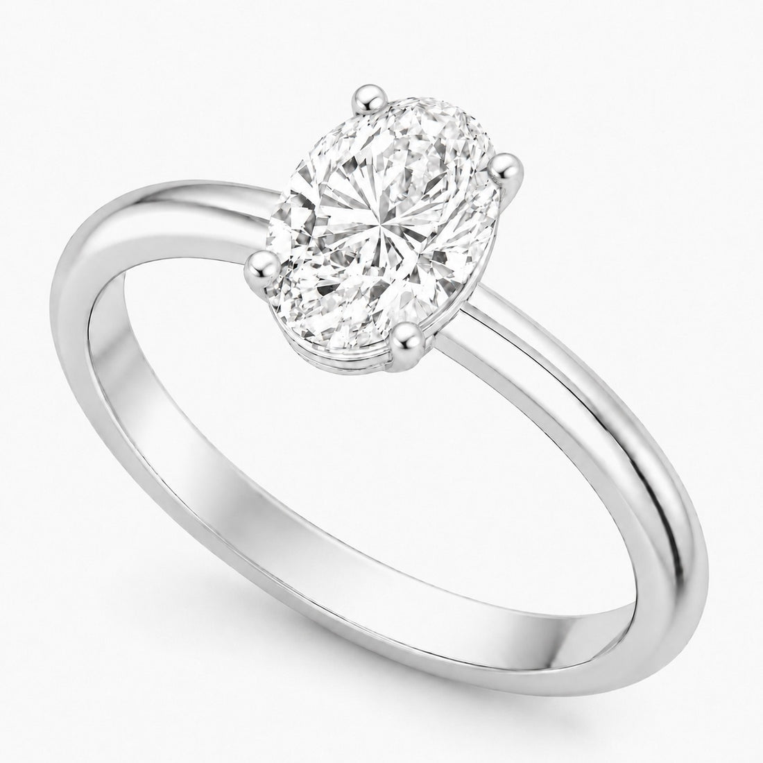 The Seraphina Oval Cut Diamond Solitaire Ring